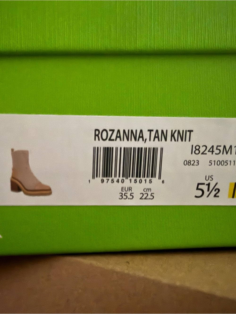 Sam Edelman Tan Knit Sock Chelsea Heeled Boots size 5.5 - Picture 4 of 4